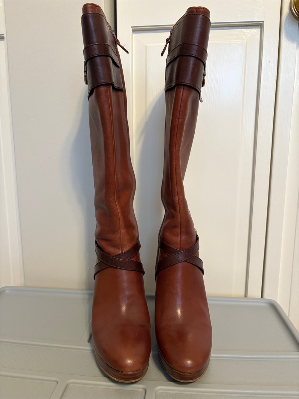 Cole Haan Women Poppy Bit Tall Boot in Sequoia Chestnut 7.5 - Picture 3 of 13